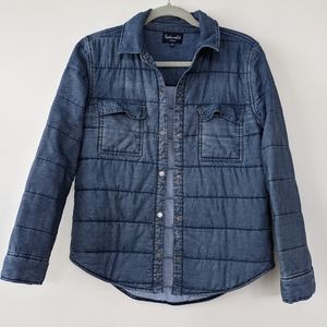 Splendid chambray puffer jacket